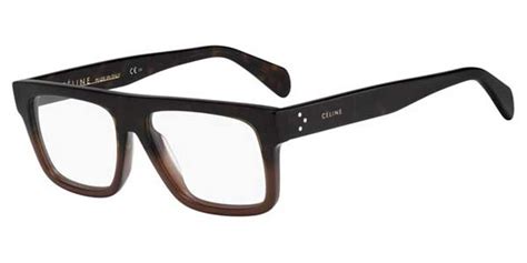 celine cl 52mm 41331|Celine CL41331 59K Eyeglasses in Dark Havana Shaded Brown .